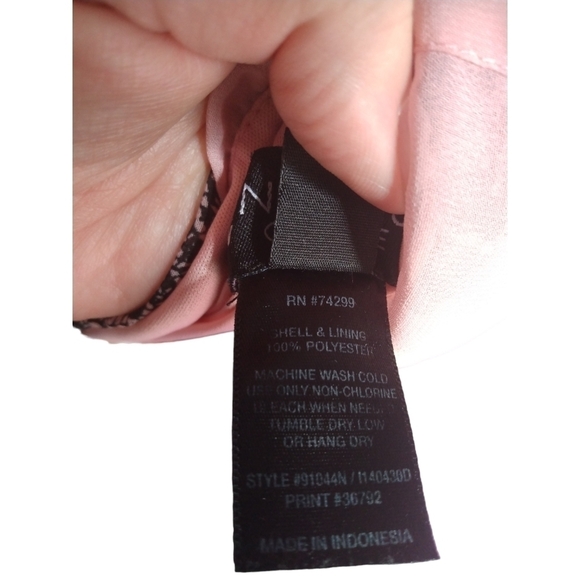 Enfocus Woman Pink & Black (Lace Print)Sleeveless Mini Dress Barbiecore 20W - Picture 11 of 11